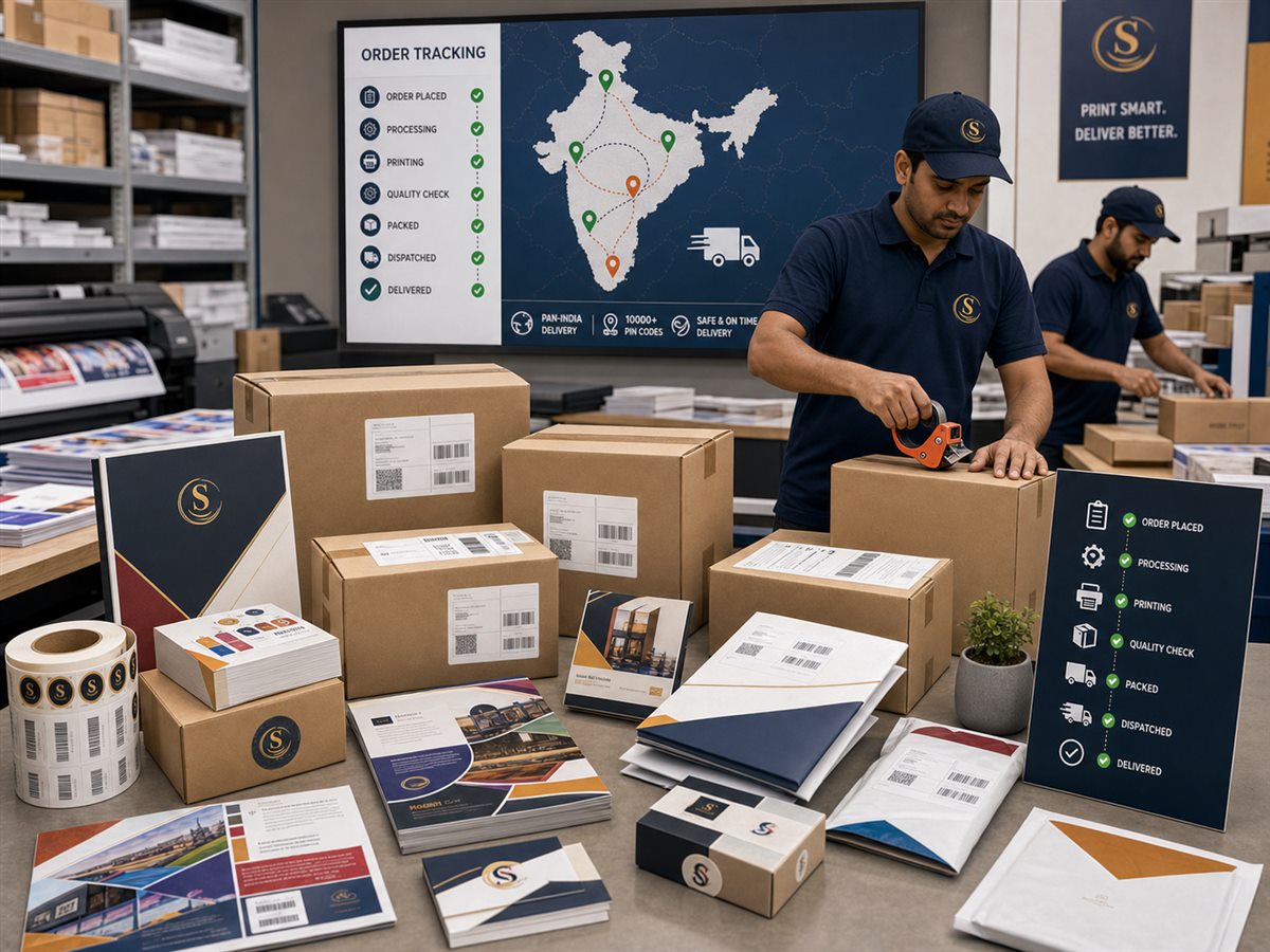 Fast print delivery and order tracking support