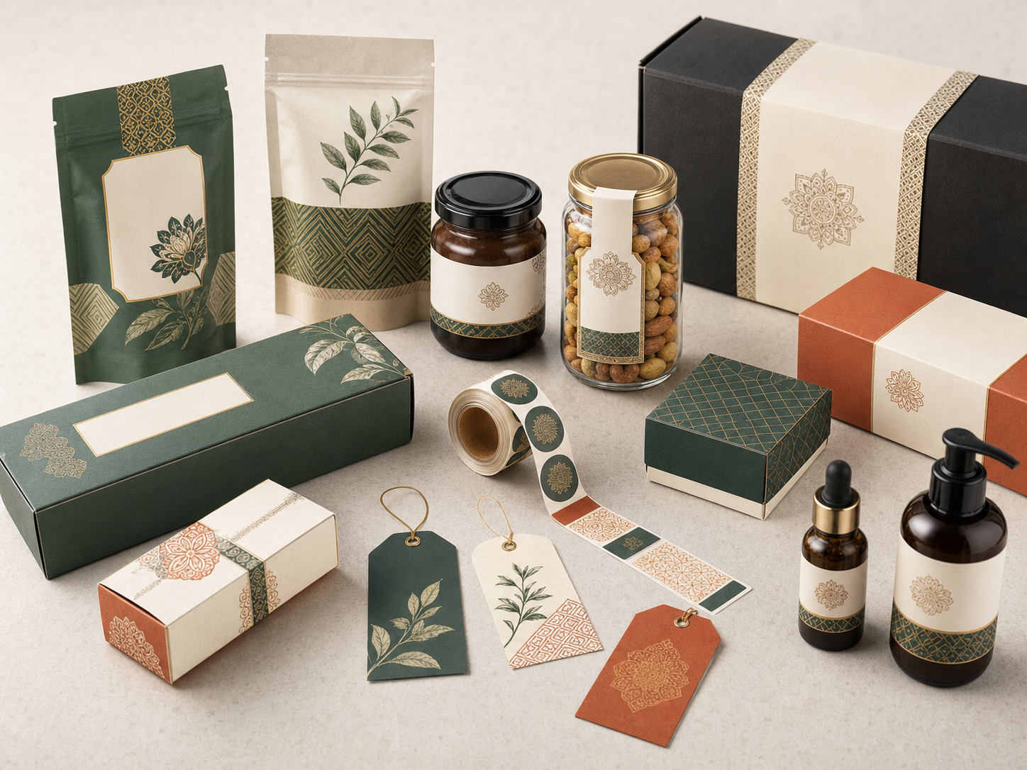Packaging / Tags portfolio mockup
