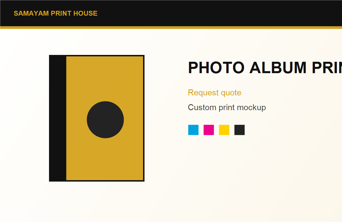 Photo Album Printing mockup