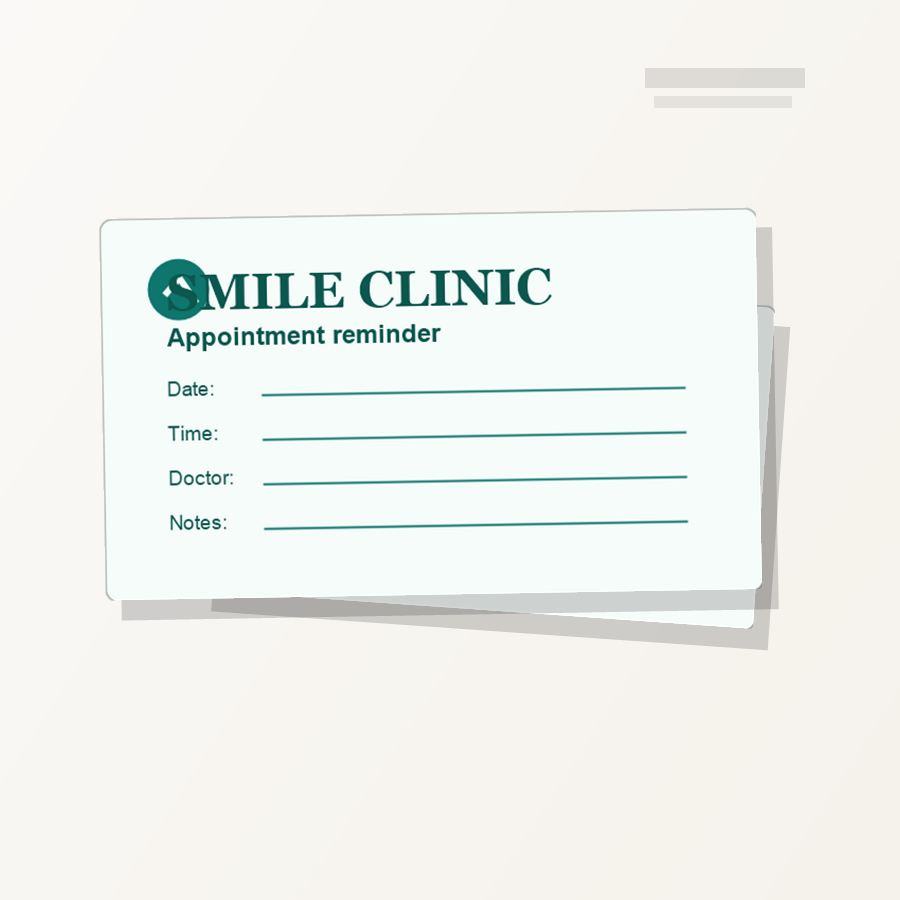 Appointment Cards - Supporting detail image
