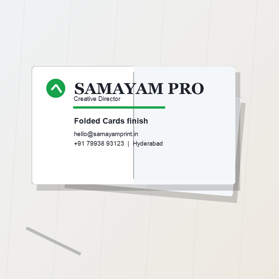 Folded Cards - Supporting detail image