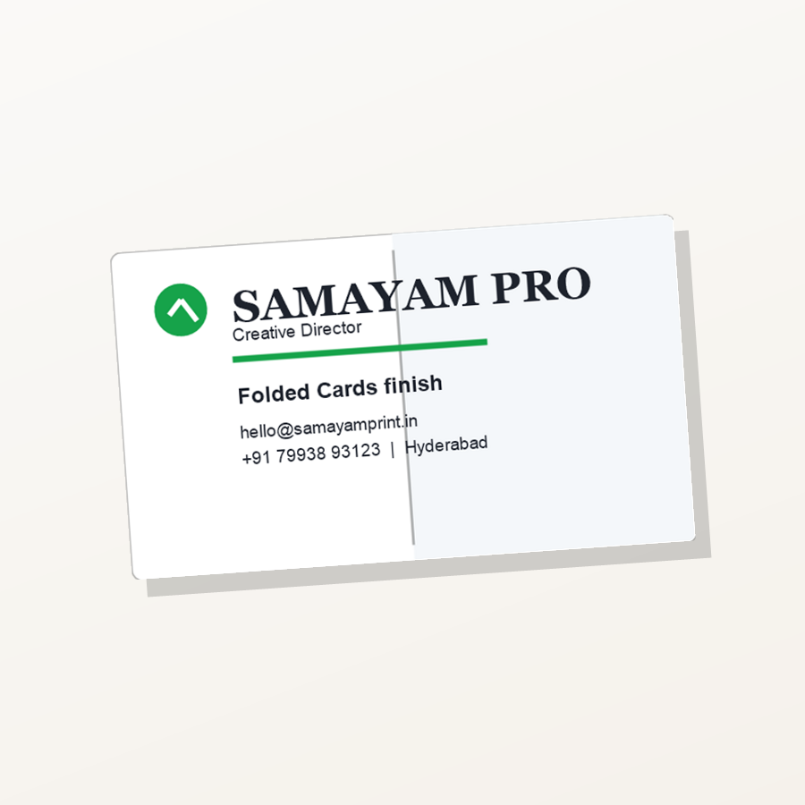 Folded Cards visiting card mockup