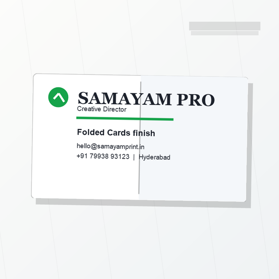 Folded Cards visiting card main product image