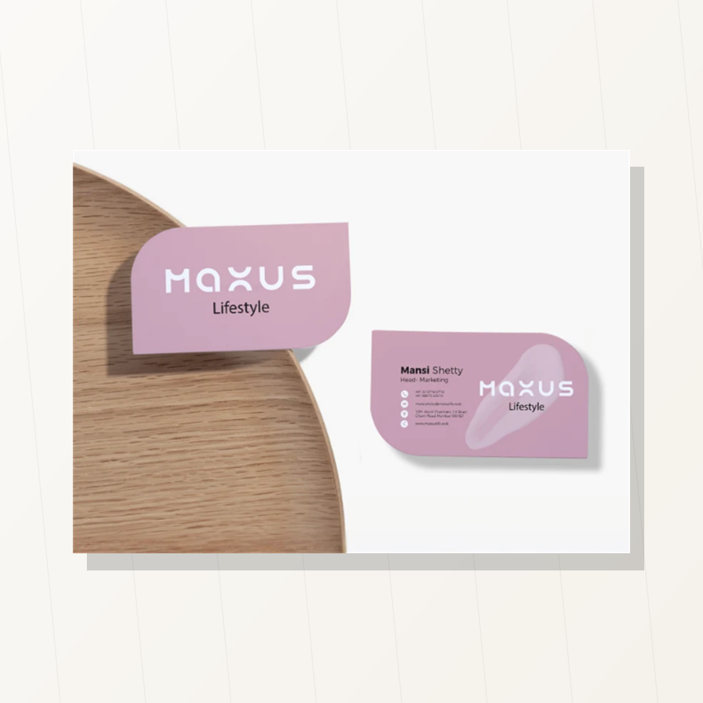 Leaf Shape visiting card main product image