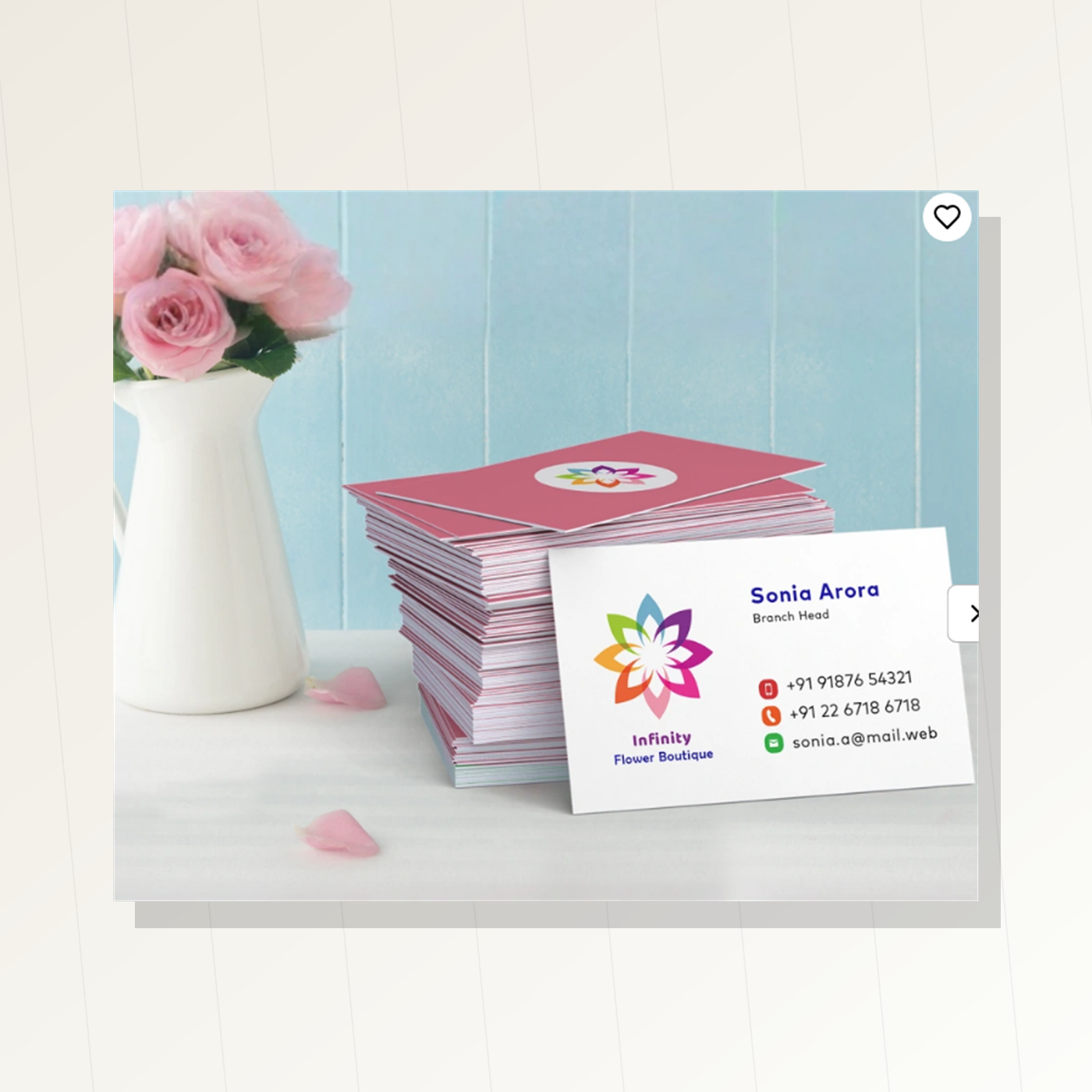 Matte visiting card main product image