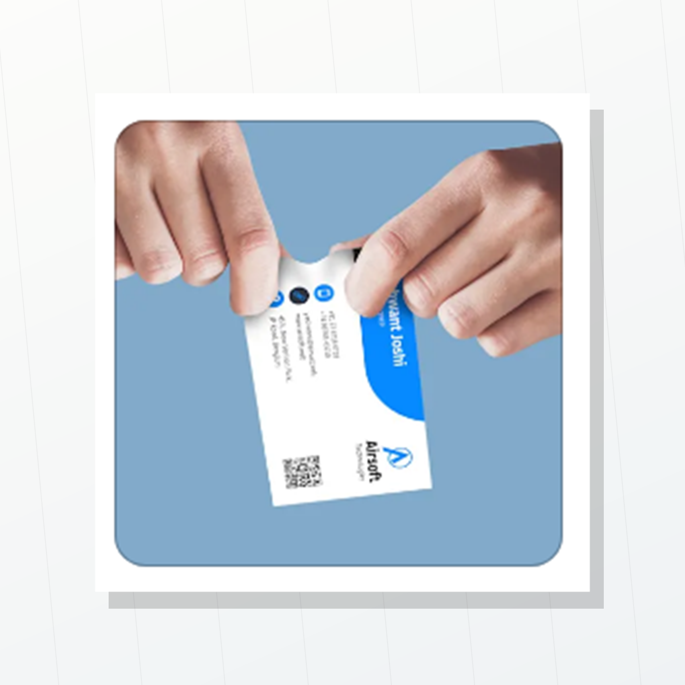 Non-Tearable visiting card mockup
