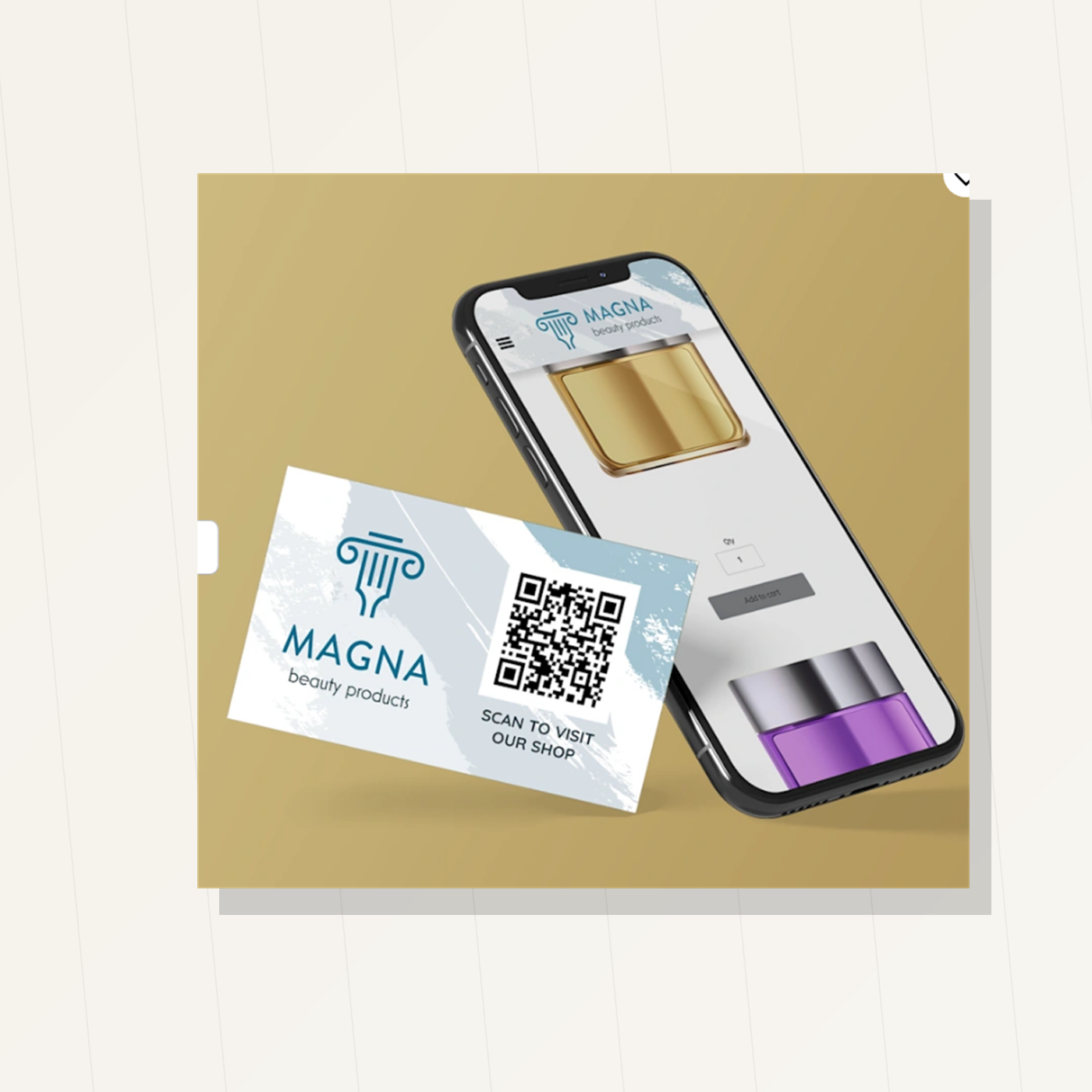 QR Code Cards - Finish close-up image