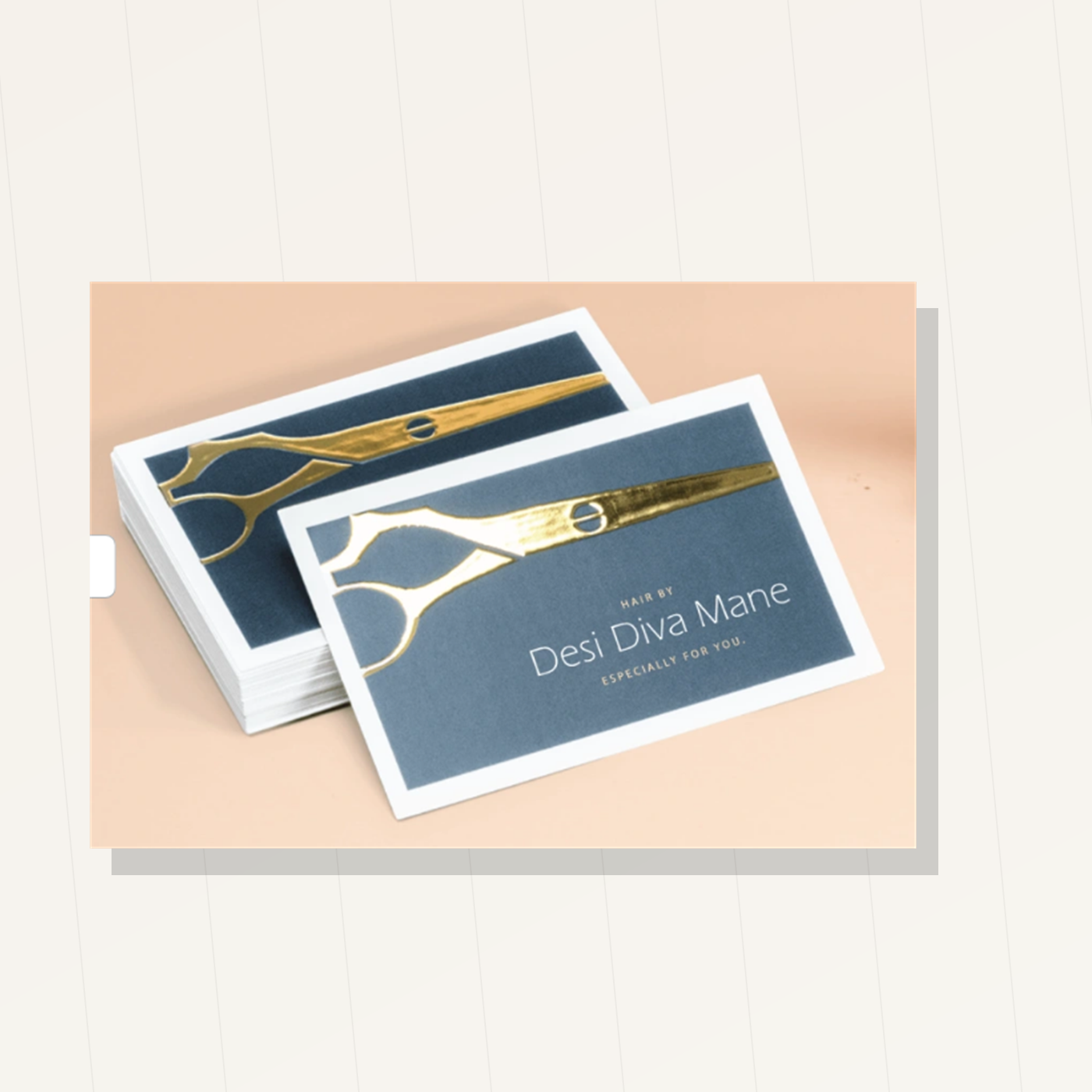 Raised Foil Visiting Cards - Supporting detail image