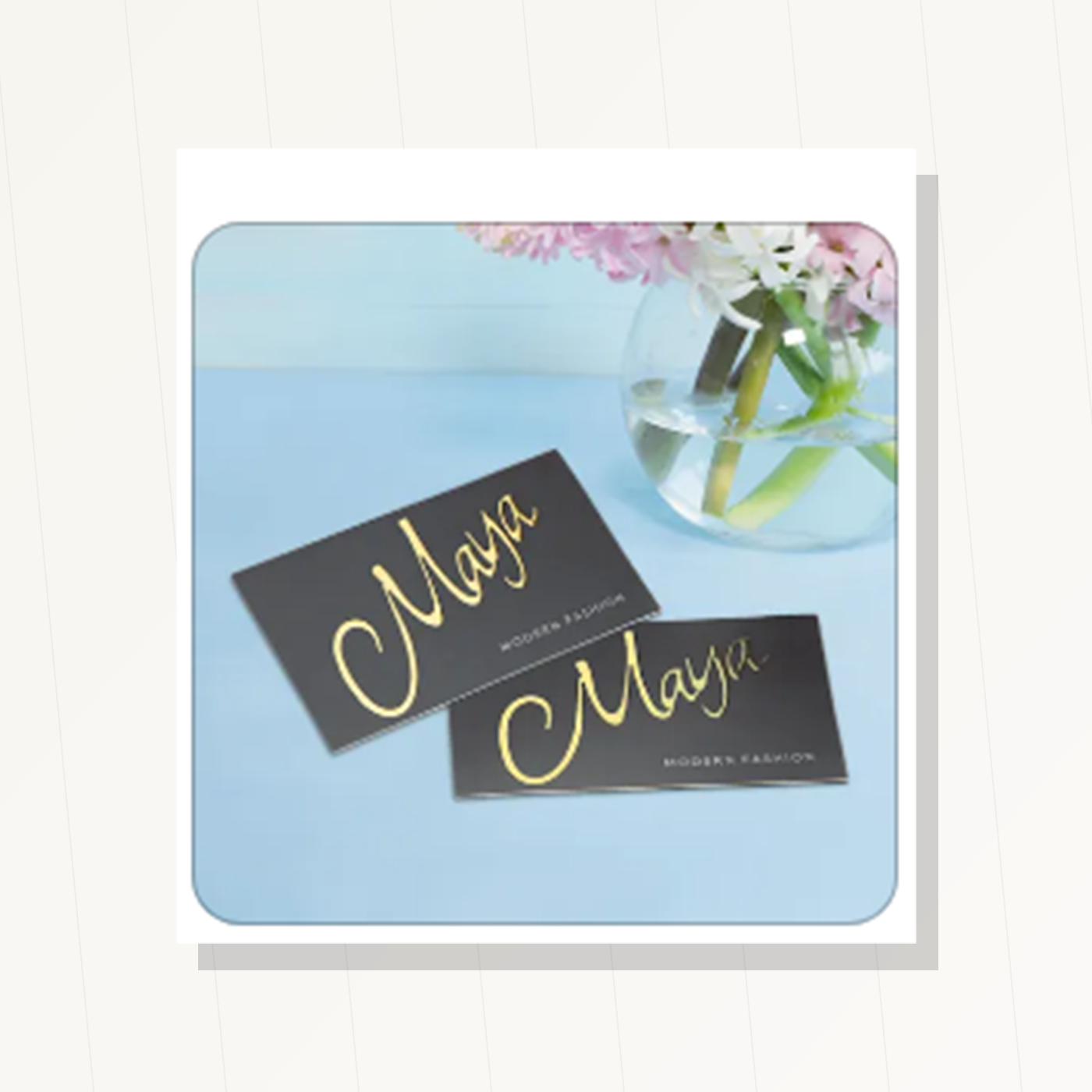 Raised Foil Visiting Cards visiting card mockup