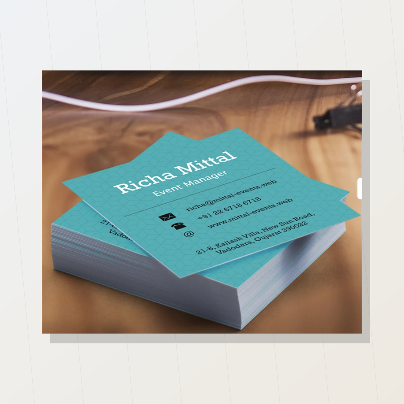 Square visiting card main product image