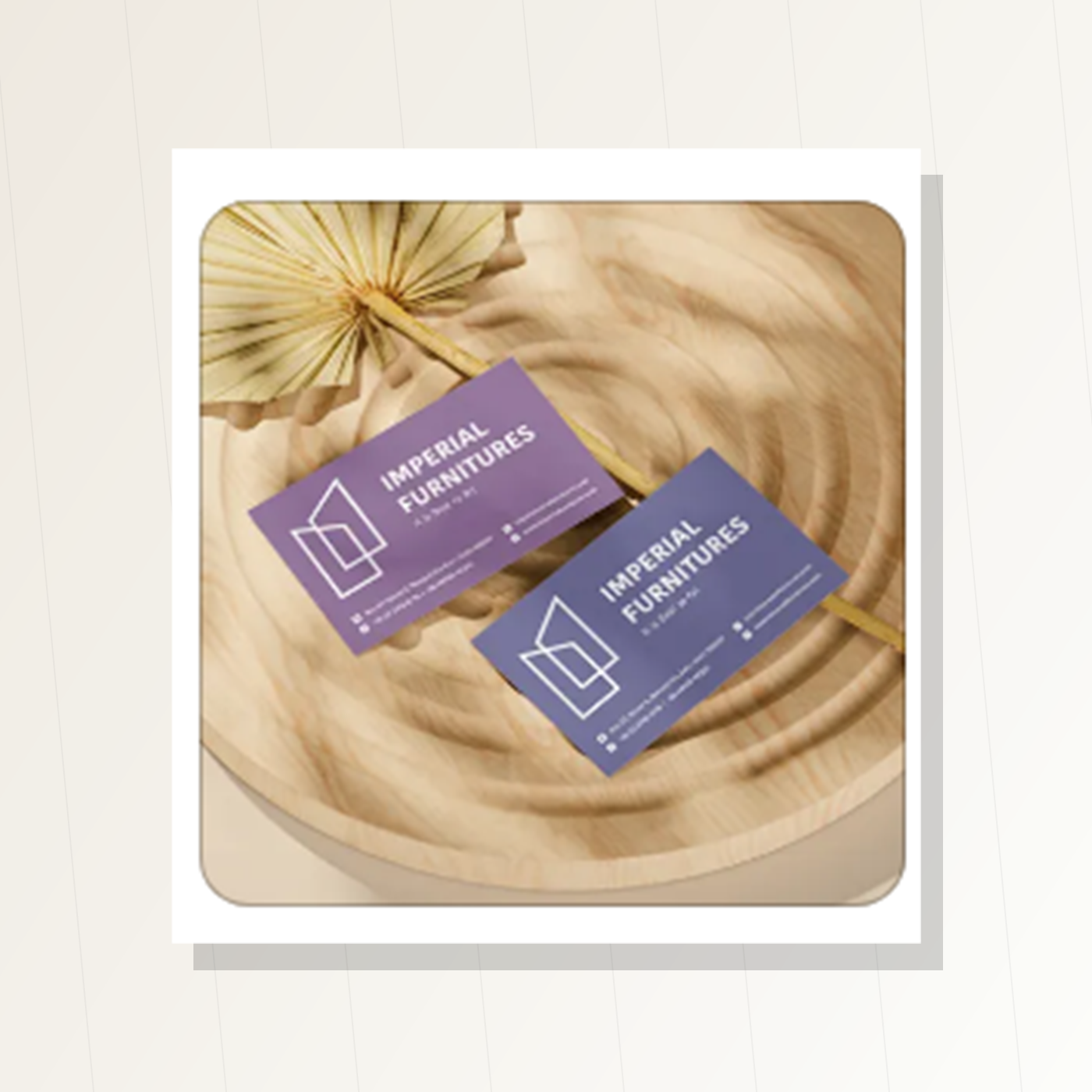 Velvet Touch visiting card mockup